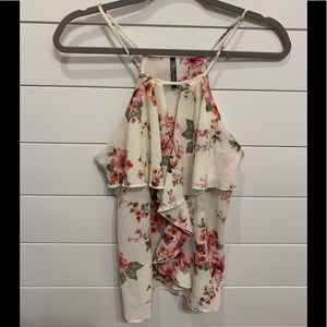 NWOT YoYo 5 Floral Halter Top